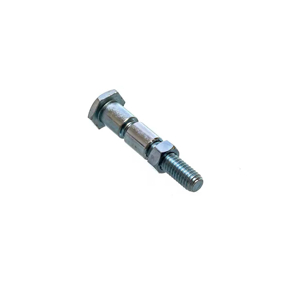 Universalschraube mit Gehäuse für Rasenmäher Räder Gesamtlänge 56 mm x Gewindedurchmesser 9,40 mm x Achsdurchmesser 12,60 mm