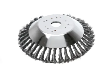 Unkrautbürste aus Stahl 20 cm x 25,4 mm für Freischneider und Trimmer
