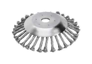 Unkrautbürste aus Stahl 20 cm x 25,4 mm für Freischneider und Trimmer