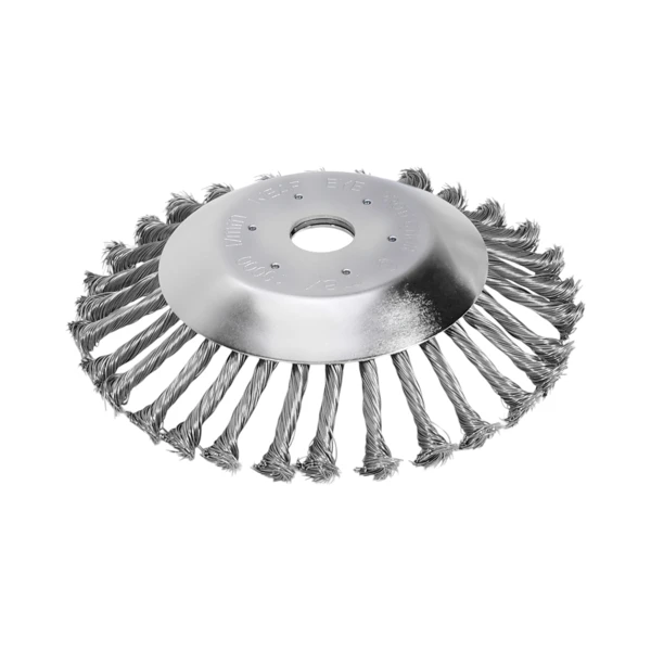 Unkrautbürste aus Stahl 20 cm x 25,4 mm für Freischneider und Trimmer