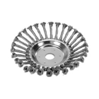 Unkrautbürste aus Stahl 20 cm x 25,4 mm für Freischneider und Trimmer
