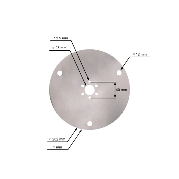 Unterfahrschutz 202 mm x 1,0 mm Husqvarna Automower 305 310 315 325X 435X AWD 535 AWD 525 (OEM 585297001)
