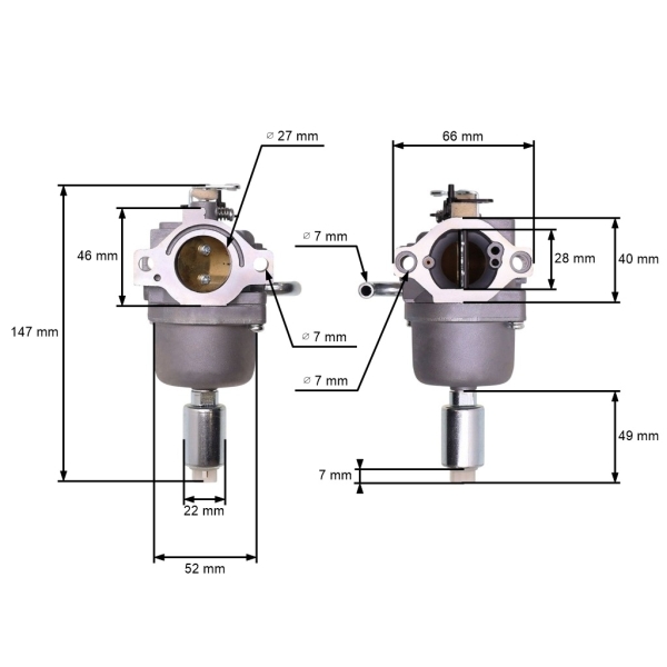 Vergaser für Briggs & Stratton Motoren (OEM 591731 796109 594593 590400 796078 498811 794161 795477 4u8 - 31H777 - 796109)