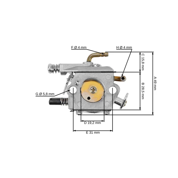 Vergaser für chinesische Kettensägen und Sägen aus Hobbymärkten mit einem Hubraum von 45 ccm 52 ccm