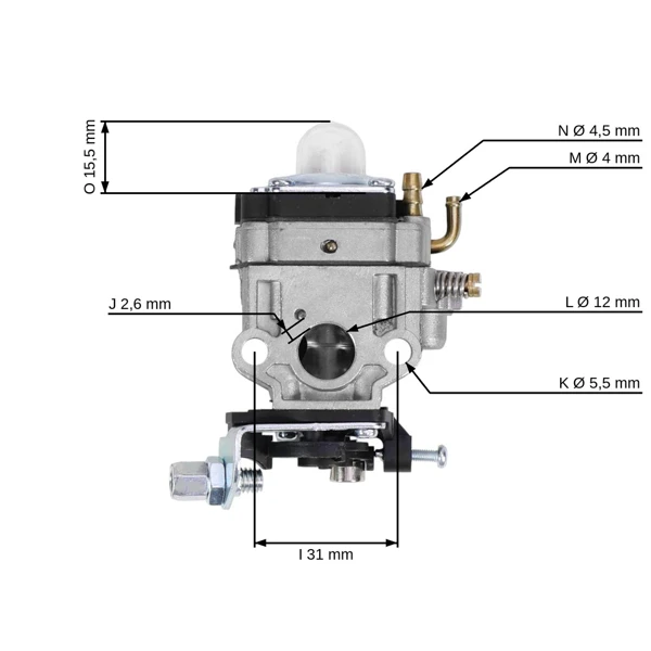Vergaser für Freischneider Husqvarna 143R II 236R 531RS 541RS 541RST (OEM 528748801 586931301 587106701)