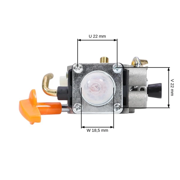 Vergaser für Freischneider Stihl FS87 FS87R FS100 FS100R FS100RX FS110 FS110R FS110X FS110RX FS90 FS90R KM100R KM110R HT100 HT101 Aktionsset 8 Teile (OEM Zama C1Q-S 41801200611)