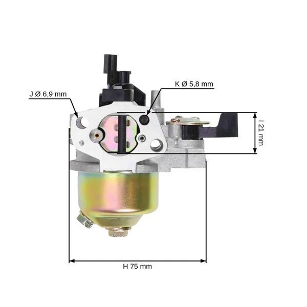 Vergaser für Honda GX120 Motoren (OEM 16100-ZH7-W51)