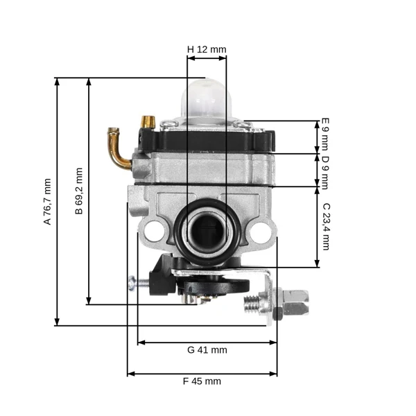 Vergaser für Honda GX22 GX31 FG100 Motoren (OEM 16100ZM5803 16100-ZM5-803)
