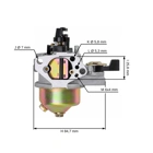 Vergaser für Honda GX340 GX390 Motoren 11,0 PS - 13,0 PS (OEM 16100ZF6V01 16100-ZF6-V01,16100-ZF6-V00 16100-ZF2-V00 16100-ZF2-V01)