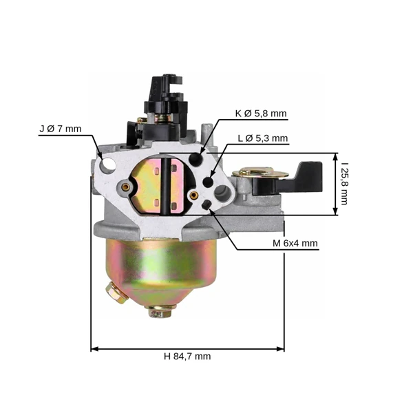 Vergaser für Honda GX340 GX390 Motoren 11,0 PS - 13,0 PS (OEM 16100ZF6V01 16100-ZF6-V01,16100-ZF6-V00 16100-ZF2-V00 16100-ZF2-V01)