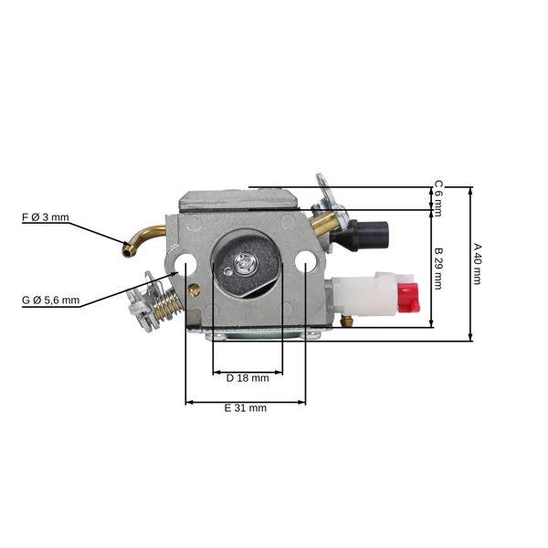 Vergaser für Kettensägen Husqvarna 340 345 346XP 350 351 Jonsered 2141 2145 2149 2150 CS2141 CS2145 CS2150 (OEM 503281812)