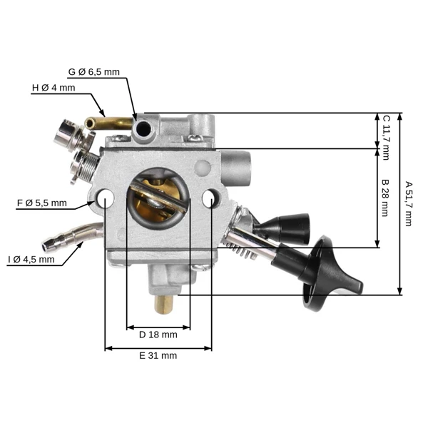 Vergaser für Stihl BR800 BR800X BR800 C-E Gebläse (OEM 42831200601)