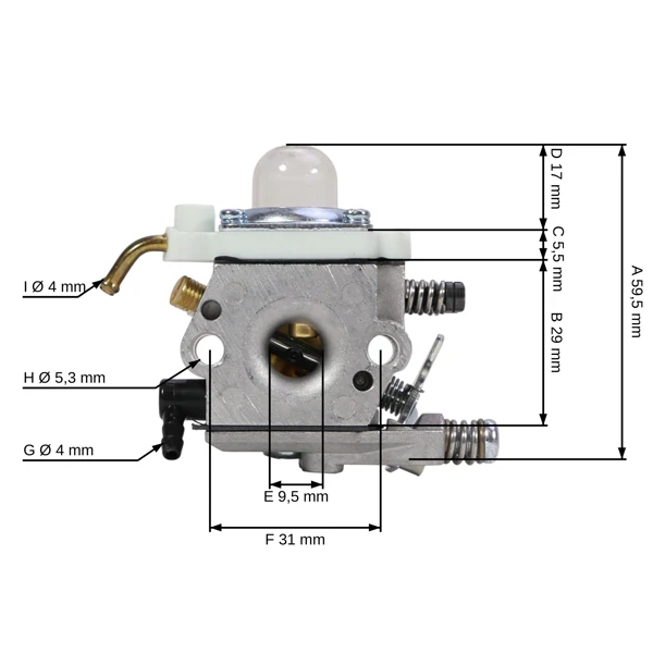 Vergaser für Stihl FC72 FS72 FS74 FS75 FS76 Freischneider (OEM 41331200600)