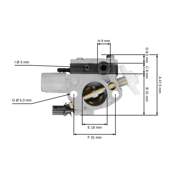 Vergaser für Stihl MS182 Kettensägen