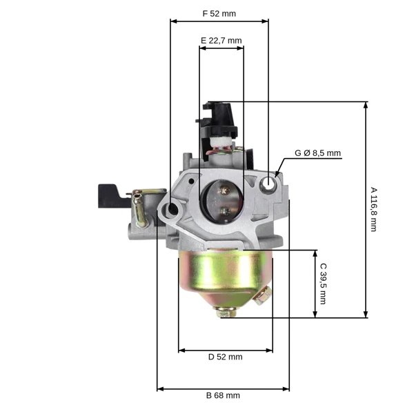 Vergaser für Zongshen GB270 Motoren (OEM 100159565)
