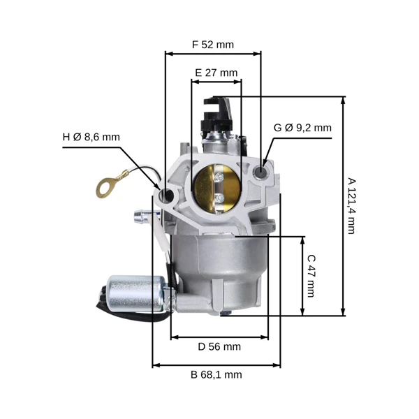 Vergaser für Zongshen XP420 MTD Thorx Motoren (OEM 651-05149 100032004)