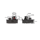 Vergaser mit Kraftstofftank für Briggs & Stratton Sprint Classic Motoren Leistung 3,5 PS - 3,75 - PS 4,5 PS (OEM 498809A 494406 499809 498809)