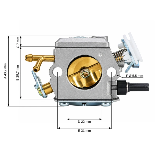 Vergaser Modell Walbro HD-6B für Kettensägen Husqvarna 362 365 372 Jonsered CS2163 CS2165 CS2171 (OEM 503281804)