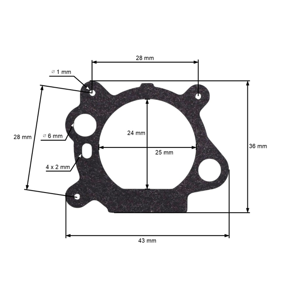 Vergaserdichtsatz für Briggs & Stratton Quantum Motoren 3,5 PS - 6,0 PS (OEM 398183 498261 490937)